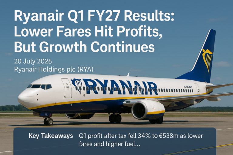 Ryanair Q1 FY27 Results